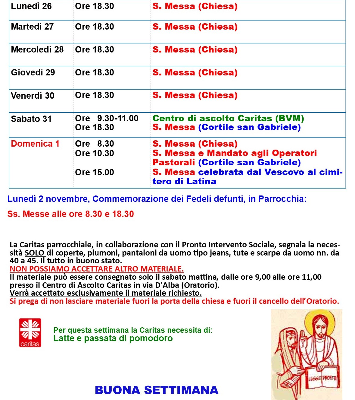 avvisi 26 ottobre - 1 novembre 2026-e avvisi_19-25_ottobre_2026